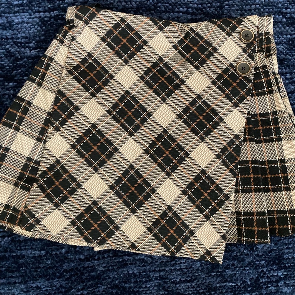 Girl's Plaid Pleated Skirt